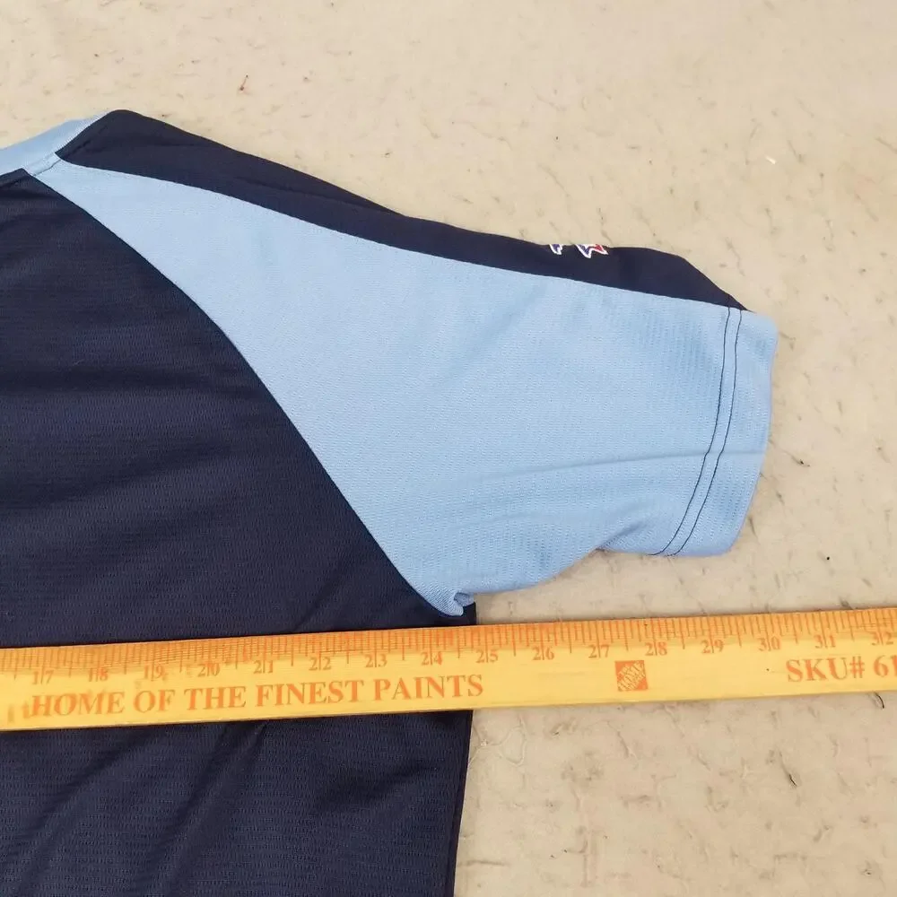 Tampa Bay Rays Jersey Shirt Mens Large Blue MLB Baseball‎ Majestic TB Logo